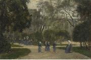 Stanislas lepine Nuns and Schoolgirls in the Tuileries Gardens Sweden oil painting artist